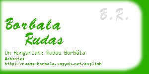 borbala rudas business card